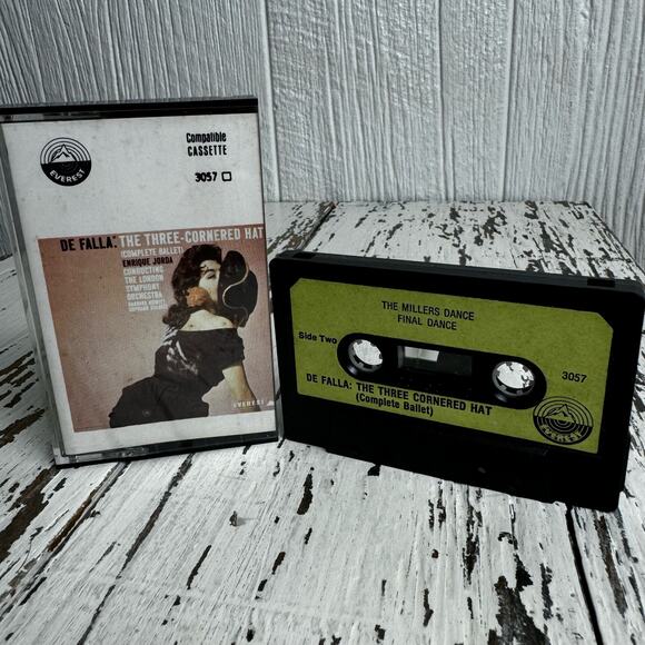 De Falla Everest SDBR3057 Three Cornered Hat Jorda LSO 200G Cassette Tape Vtg - Picture 2 of 6